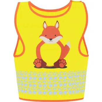reflexní vesta Korntex Dětská reflexní vesta se zvířátky - Liška | 5-7 let