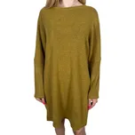 New Colection Dámske svetrové šaty JANE Barva: Hořčicová