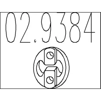 Výfukový systém MTS Zarážka tlumiče výfuku MTS 02.9384