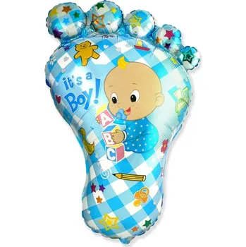 Balónek Foliový balonek nožička It's a boy - chlapeček 82 cm