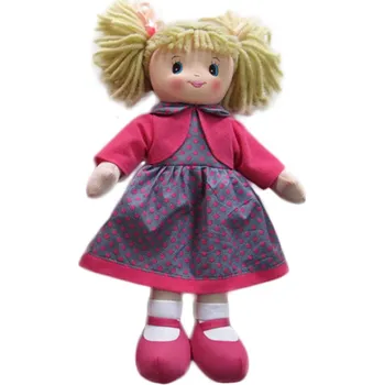 Panenka Panenka hadrová 50 cm - fialové šaty