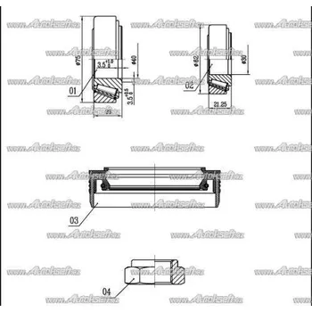 Starline Sada ložiska kola LO 03430