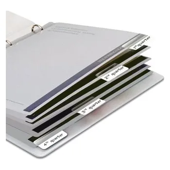 Set školních potřeb djois záložky samolepicí - INDEX, popisovatelné, 12 x 40 mm, bílá, 48 ks