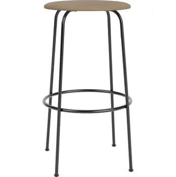 Audo Copenhagen, Barová židlička Afteroom kožený sedák 75 cm béžová - Formadore