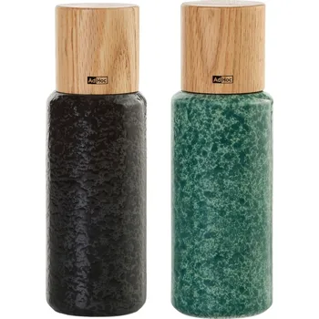 Mlýnek na koření AdHoc, Mlýnky na sůl a pepř Yara černé a zelené 2 ks - Formadore
