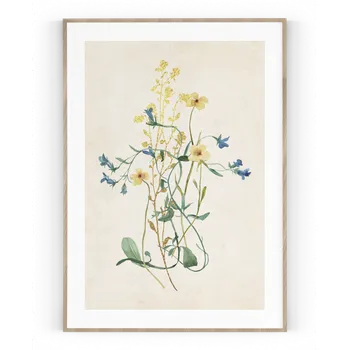 Plakát Plakát / Obraz Flowers A4 - 21 x 29,7 cm Tiskové plátno