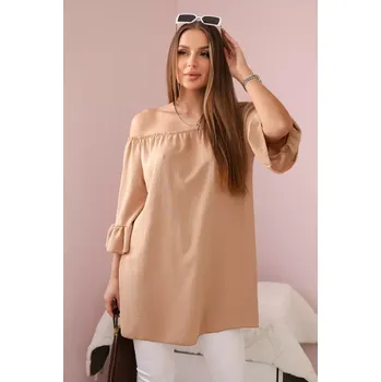 Dámská halenka Španělská halenka s volánky na velbloudím rukávu Kesi Włoski hnědá 3107590