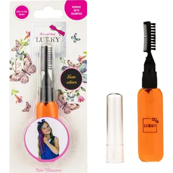 plyšák Lukky Řasenka na vlasy - oranžová