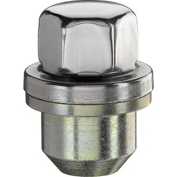 Šroubek na kolo Bimecc Kolová matice uzavřená s plochou podložkou a krkem M16x1,5 - rovná - 51,5mm - klíč 27