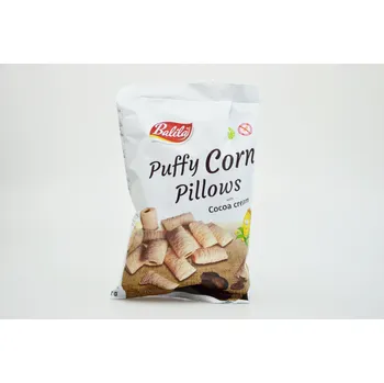 Cukrovinka Balila Kukuřičné polštářky plněné kakaovým krémem, bez lepku, 70 g