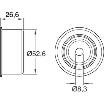 Motor automobilu SKF Vratná / vodicí kladka ozubeného řemenu SK VKM25312