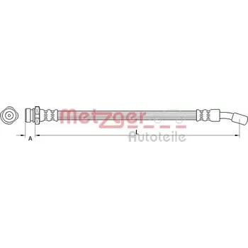 Brzdová hadice METZGER Brzdová hadice MTG 4111032