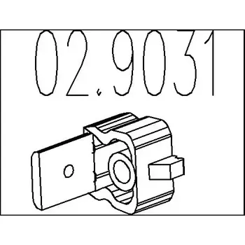 Výfukový systém MTS Zarážka tlumiče výfuku MTS 02.9031