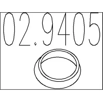 Těsnění výfuku MTS Těsnicí kroužek výfukové trubky MTS 02.9405