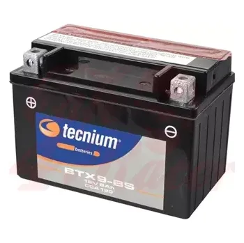 Elektroinstalace pro motocykl Tecnium Bezúdržbová baterie s kyselinou - BTX9-BS