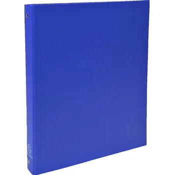 Set školních potřeb Exacompta 4kroužkový pořadač, A4 maxi, hřbet 40 mm, pevná lepenka, modrý