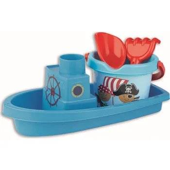 plyšák Androni Sada na písek piráti s lodí - délka 35 cm