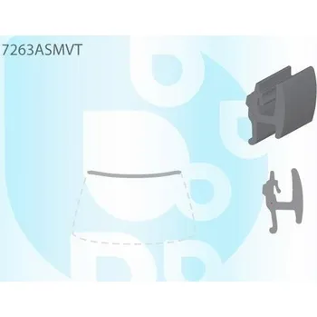 Autosklo PILKINGTON Vrchní bauset (lišta) čelního okna AS 7263ASMVT