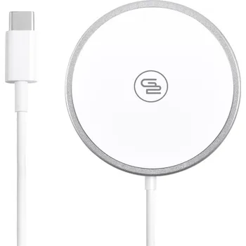 Bezdrátová nabíječka GoGEN s MagSafe funkcí, bílá