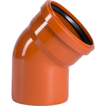 Kanalizační potrubí OSMA KGB koleno DN110 oranžové
