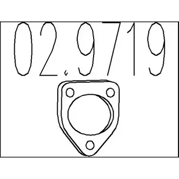 Těsnění výfuku MTS Těsnění výfukové trubky MTS 02.9719
