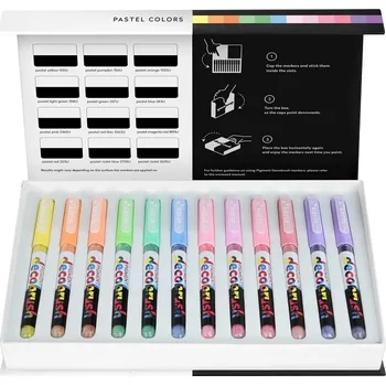 Sada fixů 12 pastelových barev KARIN 29C7