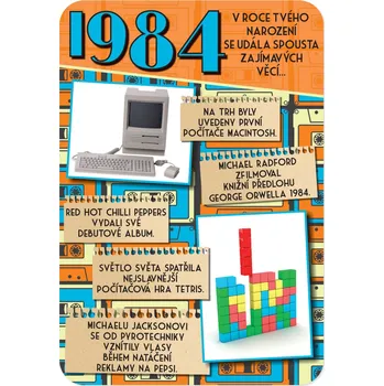 Set školních potřeb Retro přání - 1984