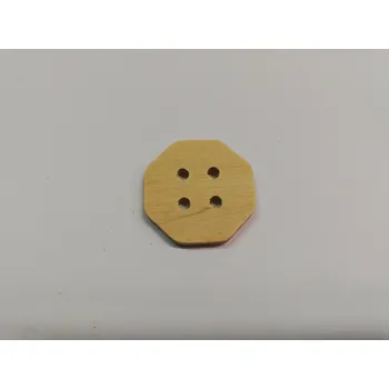Knoflík Dřevěný knoflík výřez - osmihran