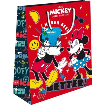 Set školních potřeb Dárková taška Mickey Minnie, velikost M (18x23 cm)
