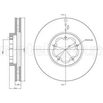 Brzdový kotouč Brzdový kotouč METELLI 23-0899