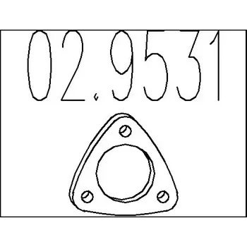 Těsnění výfuku MTS Těsnění výfukové trubky MTS 02.9531