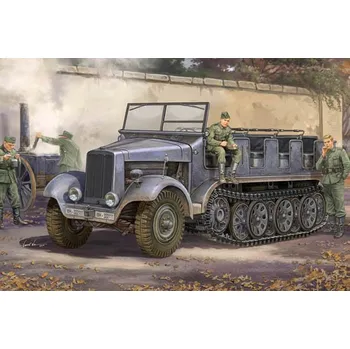 Plastikový model German Sd.Kfz.6 Halbkettenzugmaschine Pionierausfuhrung - Trumpeter 05530