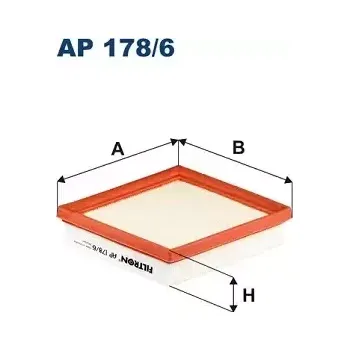 Autodíl FILTRON Vzduchový filtr FI AP178/6