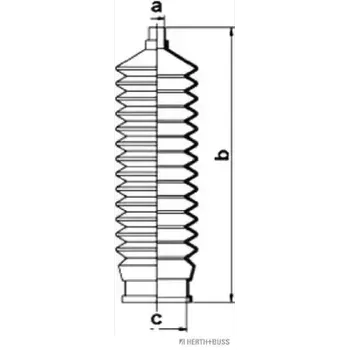 HERTH+BUSS JAKOPARTS Sada manžet - řízení JAK J4103003