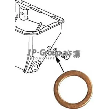 Těsnění motoru JP GROUP Těsnicí kroužek olejové vypouštěcí zátky CLASSIC JPG 8113850100