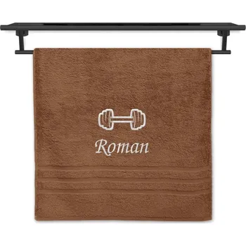 Ručník Ručník se jménem NA PŘÁNÍ hnědý 50x100 Činka