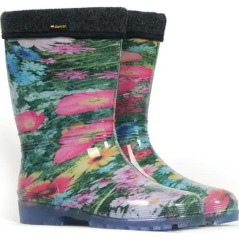 Dámské holínky DEMAR-RAINNY LUX PRINT x0054 E louka Velikost: 37 - 38