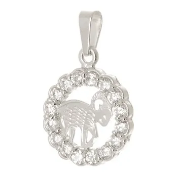 Přívěsek Stříbrný přívěšek znamení beran STRZ1202BERF