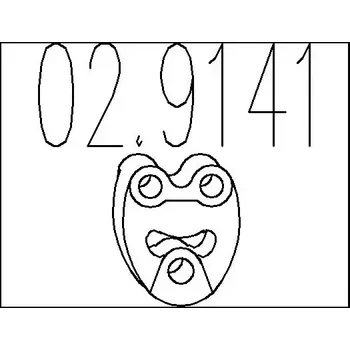 Auto-moto MTS Zarážka tlumiče výfuku MTS 02.9141