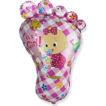 Balónek Foliový balonek nožička It's a girl - holčička 82 cm