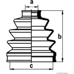 HERTH+BUSS JAKOPARTS Sada manžety hnacího hřídele JAK J2863002