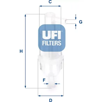 Palivový filtr UFI Palivový filtr UFI 31.013.00