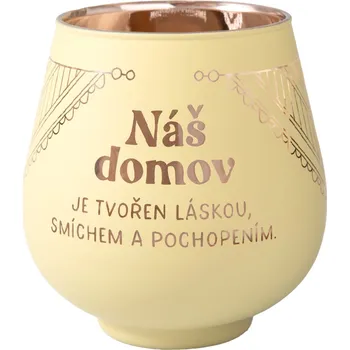 Party dekorace Zrcadlový svícen - Náš domov