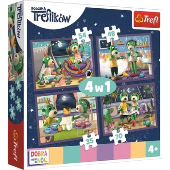 Puzzle Puzzle Dobrou noc, Treflíci Večerní rituály 4v1