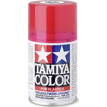Barva ve spreji Tamiya (TS74) Tamiya barva ve spreji Clear Red (průsvitná červená) (100ml)