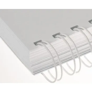 RENZ kovové hřbety 3:1 pro kroužkovou vazbu, průměr 14,3 mm, balení 50 ks Barva: Bílá