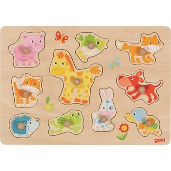 Puzzle Dřevěná vkládačka Mláďata