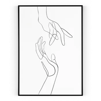 Plakát Plakát / Obraz Ruce 30 x 40 cm Pololesklý saténový papír