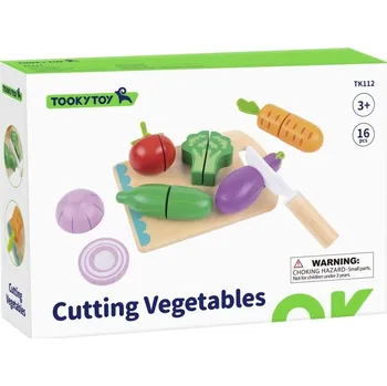 plyšák Dřevěná sada krájení zelenina