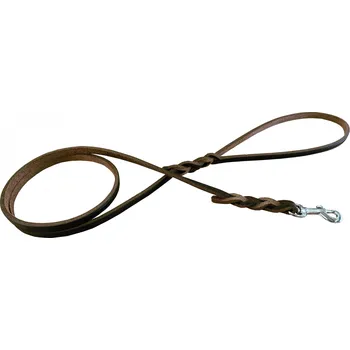 Vodítko pro psa Vodítko mastná kůže zaplatené Barva: Hnědá, Rozměr: 8mm x 120cm 00201V